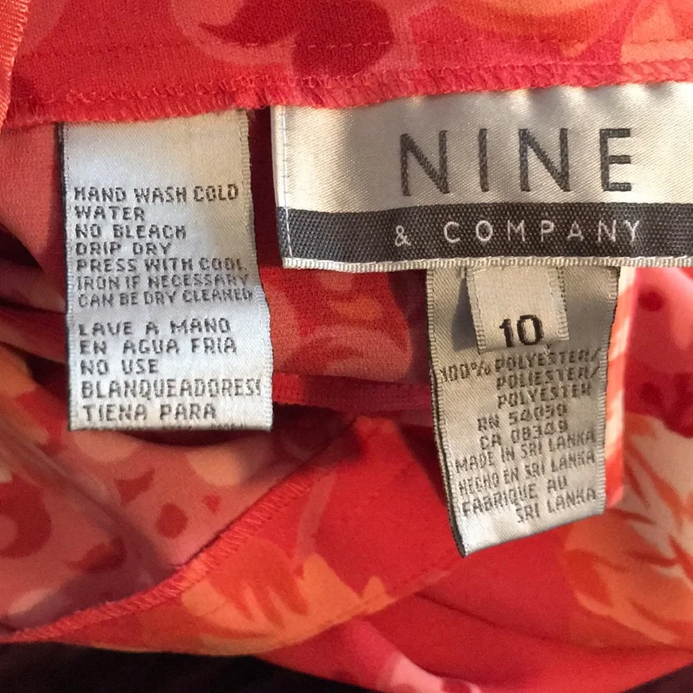 Floral Coral Maxi Skirt